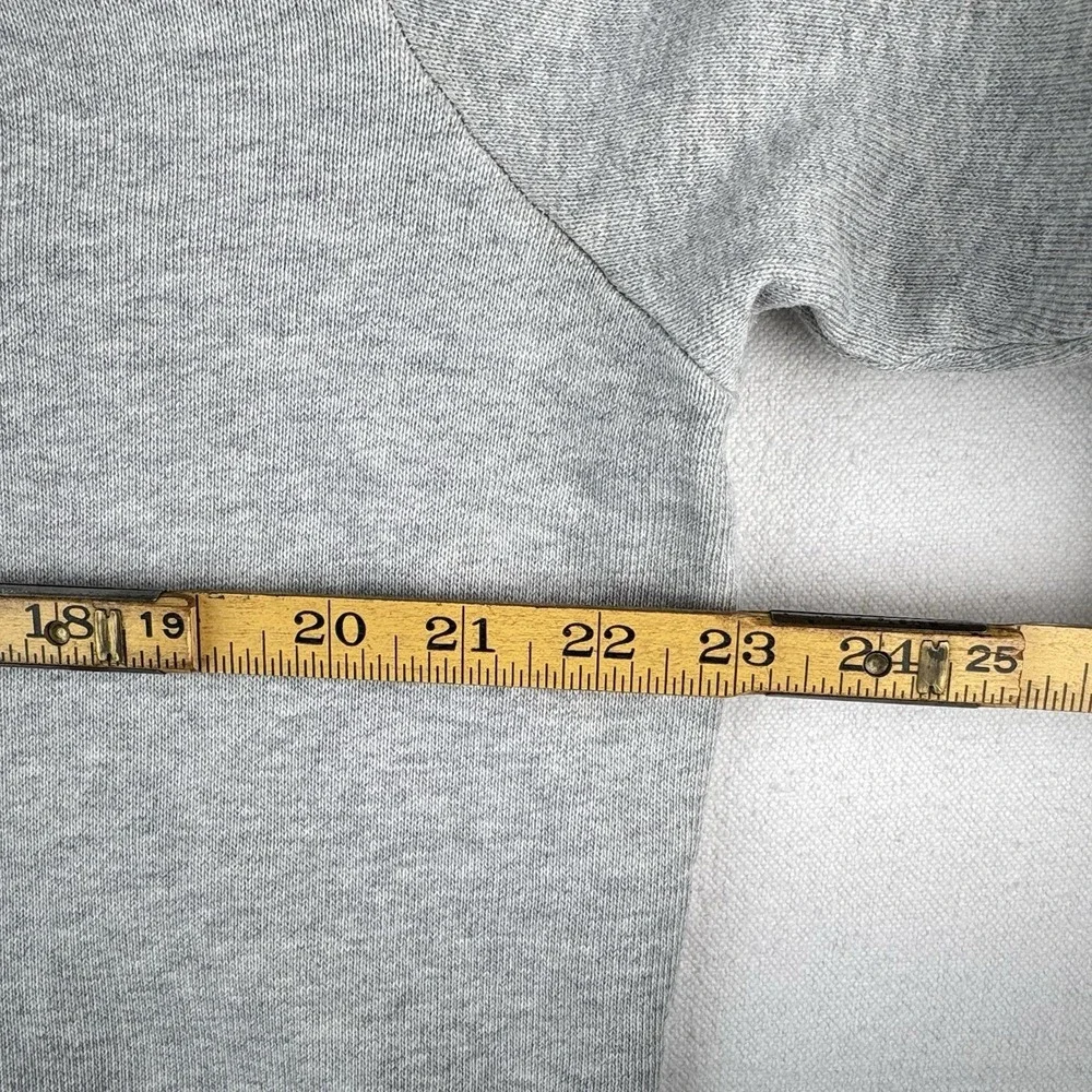 90s Vintage Polo Ralph Lauren Mens‎ Large Henley Sweatshirt Gray *Distressed